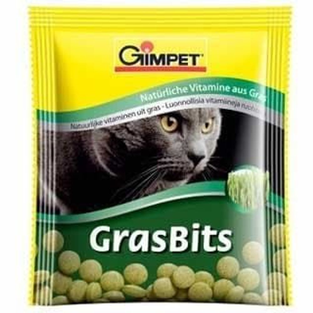 Gimpet: лакомство GrasBits 50гр, с натуральной травой д/кошек Gimpet: лакомство GrasBits 50гр, с натуральной травой д/кошек
