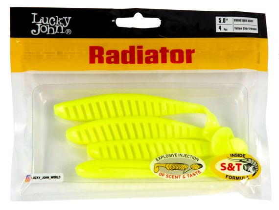 Виброхвосты съедобные LJ Pro Series RADIATOR 5.0&quot;(12,5 см), цв. S88, 4 шт.