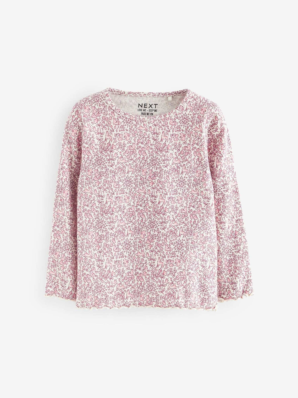 Лонгслив для девочки Next 409-081, 5 шт., Розовый
