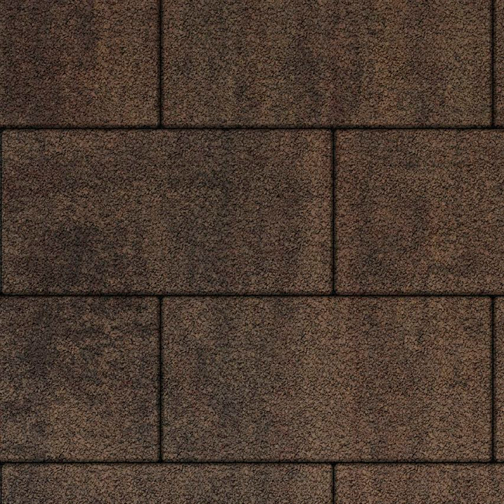 Тротуарная плитка ПРЯМОУГОЛЬНИК 600х300 мм - Листопад гранит Шелковица