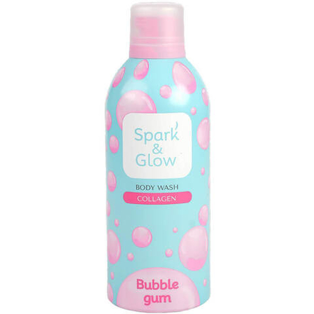 Гель-пена для душа с ароматом "bubble gum" Spark&Glow Bubble gum body wash, 350 мл
