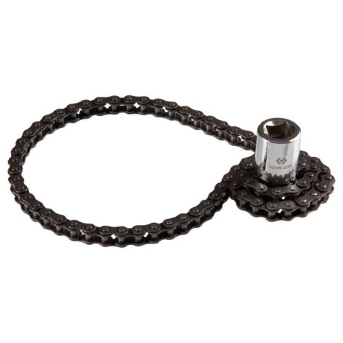 KING TONY (3209-220) Съемник масляных фильтров, 60-220 мм, 1/2", цепной