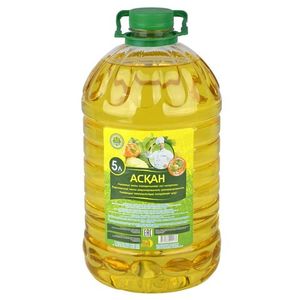 Масло подсолнечное АСКАН  рафинированное дезодорированное 5 л/бут 3 бут/кор