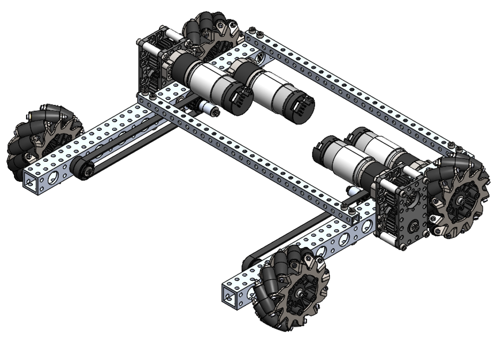 Robits Mecanum Chassis
4 in. BB Mecanum
13.7:1 NeveRest Hex