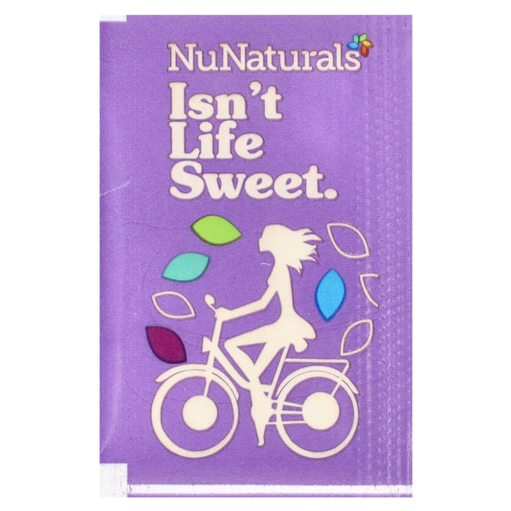 NuNaturals, NuStevia, белый порошок стевии, 100 пакетиков, 100 г (3,5 унции)