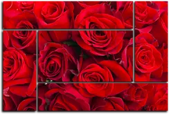 Модульная картина "Красная элегия"