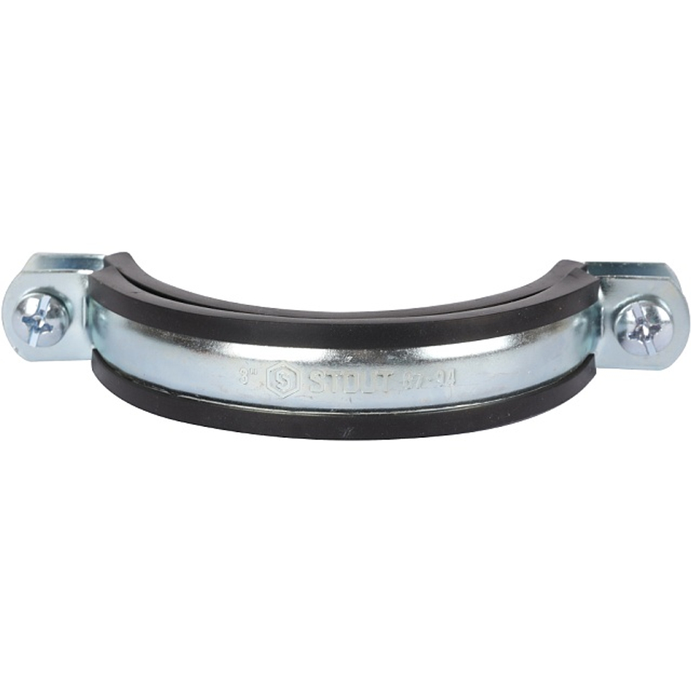 Хомут для труб двухвинтовой STOUT - 3" (87-94 мм, с гайкой)