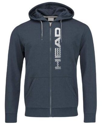Мужская теннисная кофта Head Club Fynn Hoodie FZ - небесный