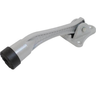 Ограничитель двери "козья ножка" Аллюр KH-130 RAL9006 серый