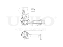 Наконечник рулевой правый UNIO SSP-10052