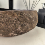 Каменная раковина из речного камня RS-05082 (46*35*14) 0861 из натурального камня