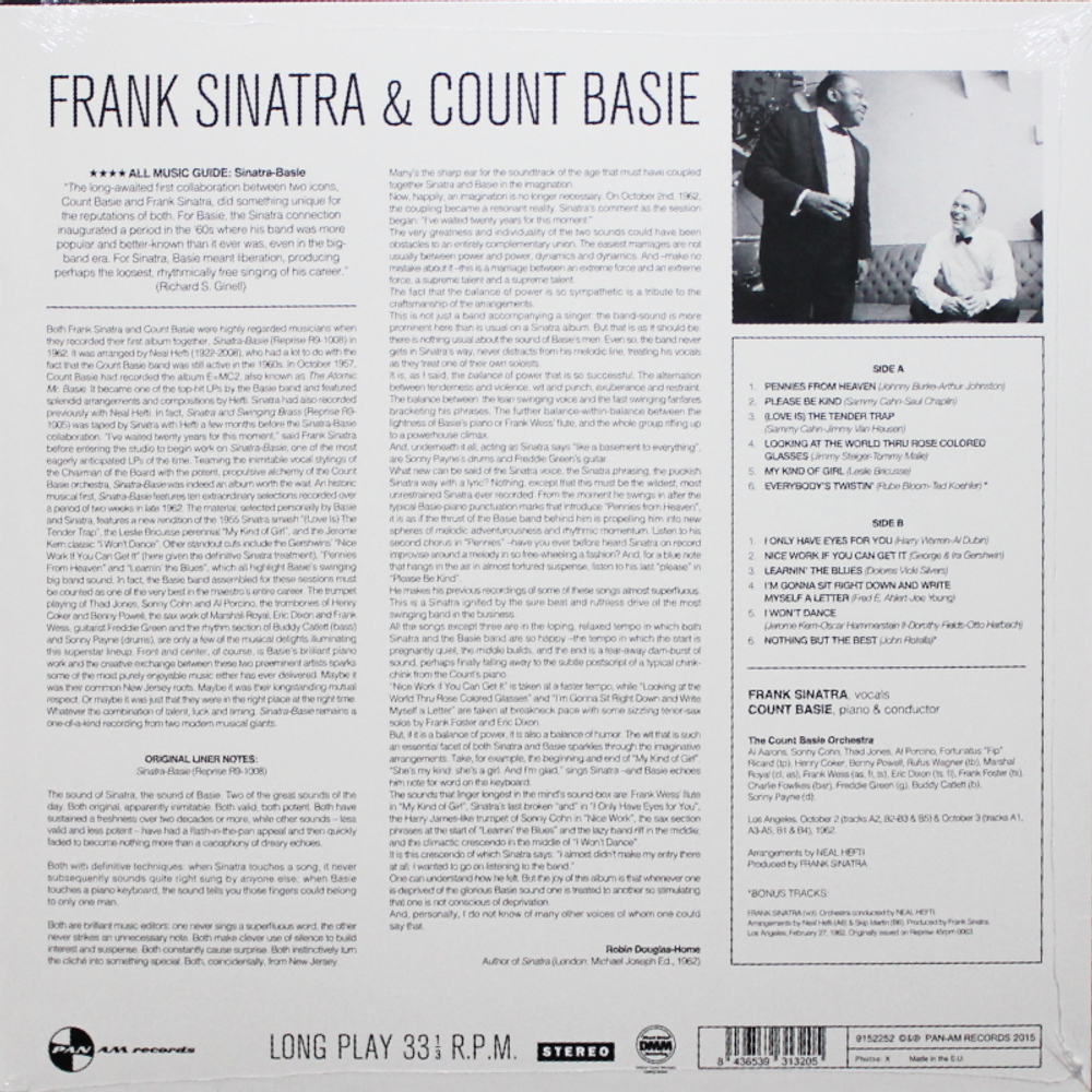 Frank Sinatra & Count Basie / Frank Sinatra & The Count Basie Orchestra (LP)