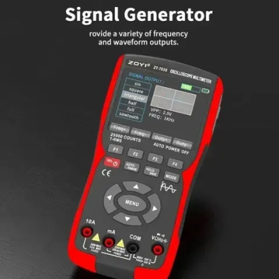 Осциллограф ZT-703S ZOYI русское меню 2-х канальный полоса 50МГц, генератор, мультиметр