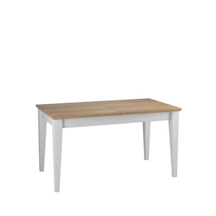 стол обеденный «Форест»/«Сканди» 140-179х77 со вставкой белый воск/антик