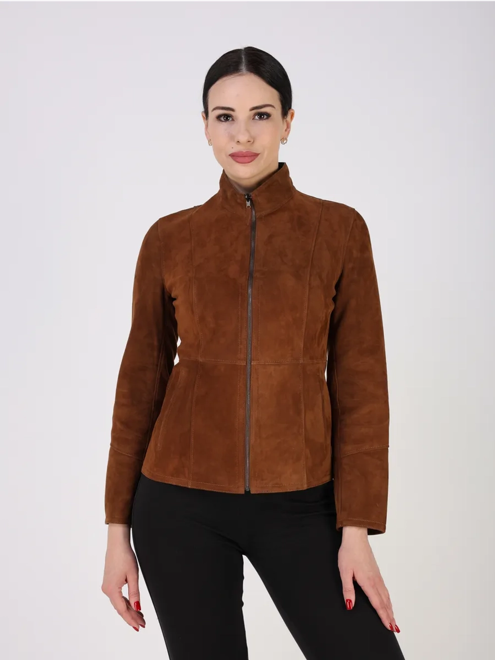 Кожаная куртка демисезонная замшевая двухсторонняя