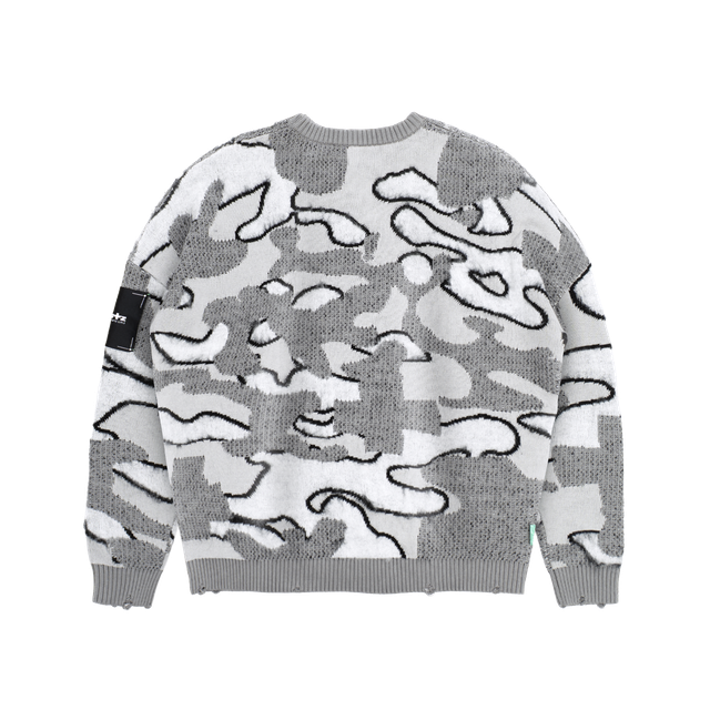«Optical Camo» Mohair Sweater