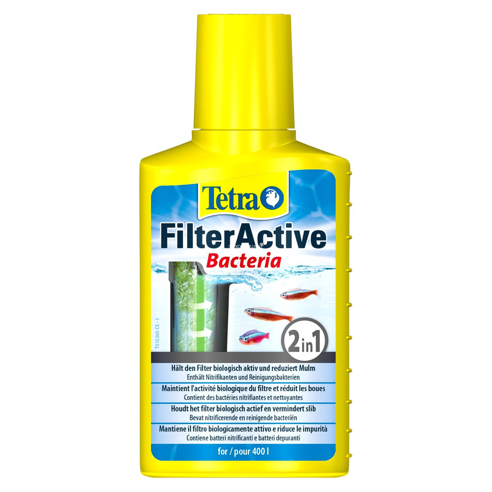 TETRA FilterActive Bacteria Кондиционер для поддержания биологической активности в аквариуме, 100 мл