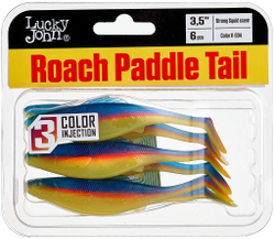 Виброхвост Lucky John Roach Paddle Tail 3.5in (8,9 см), цвет G04, 6 шт.