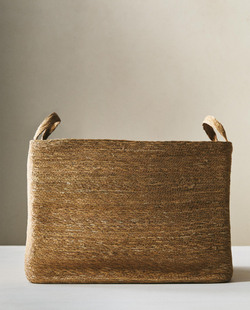 Zara Home Корзина из морской травы, цвет бежевый, 40 см