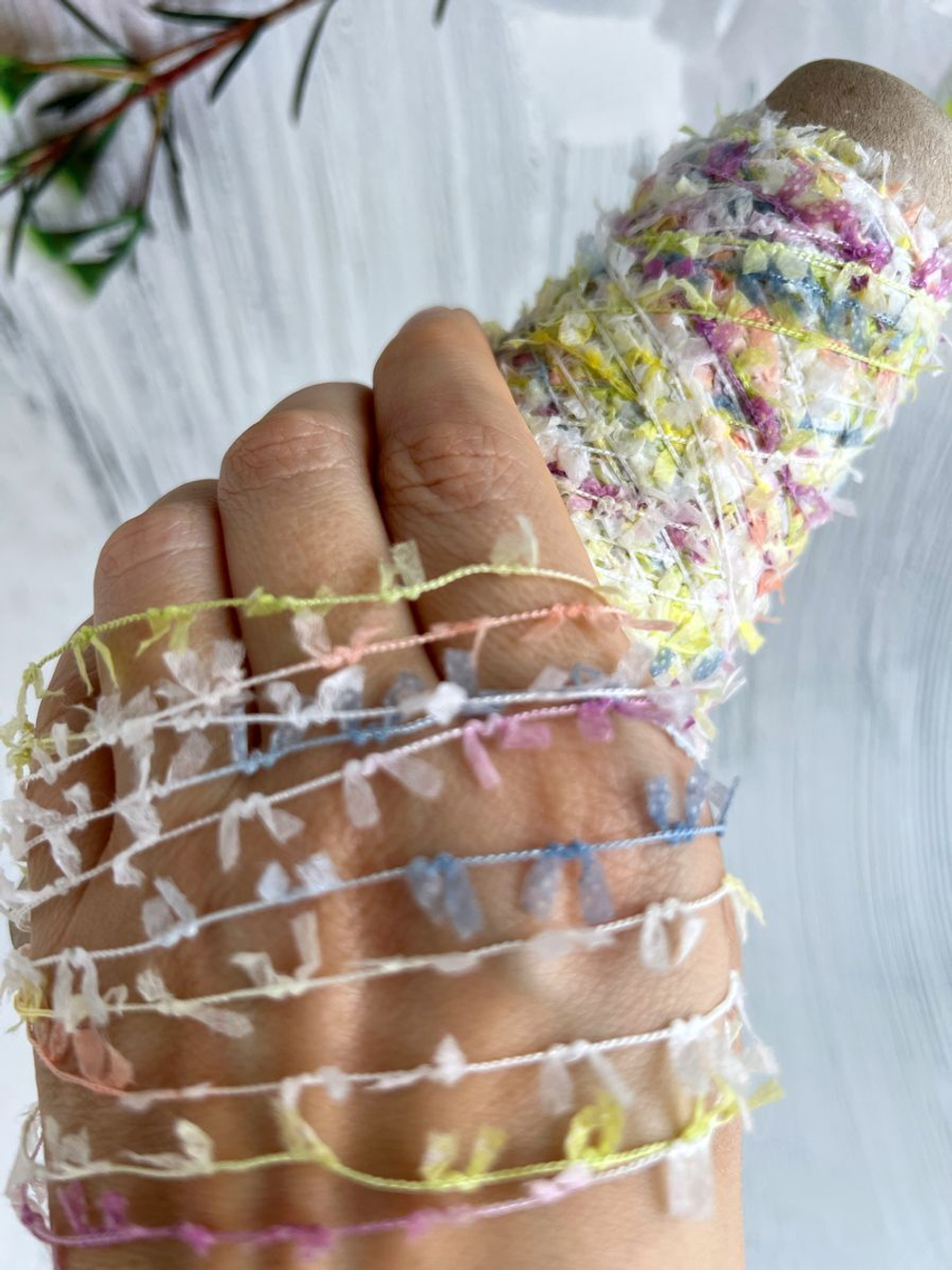 пряжа для вязания травка пушистая реснички