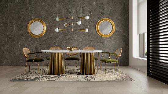 Стол обеденный овальный Lezey 200х100 см Испания