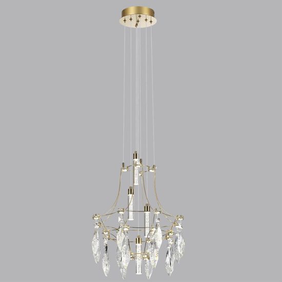 7000/35L CLASSIC ODL_EX25 069 Подвесной светильник металл/хрусталь/нерж сталь IP20 LED 35W 4000K 220-240V FLAMENCO