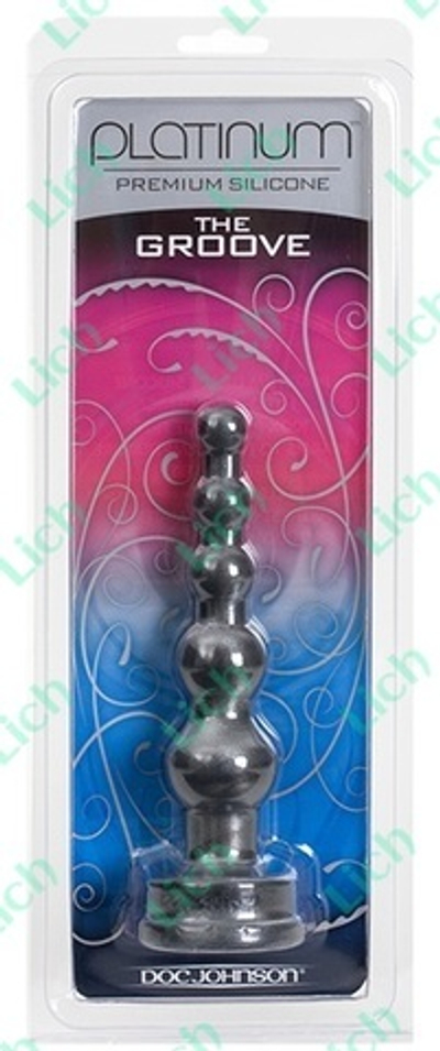Анальная ёлочка PLATINUM SILICONE THE GROOVE