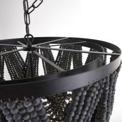 Подвесная Люстра Amelia Wood Bead Chandelier By Imperiumloft