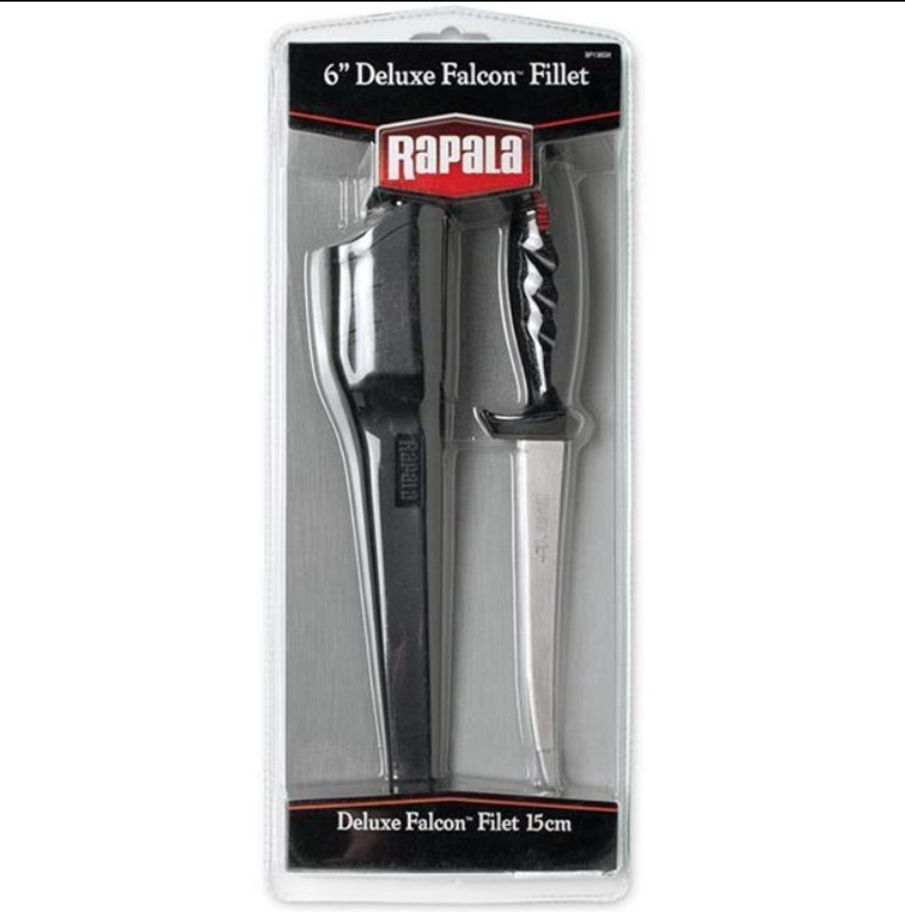 Нож туристический филейный Rapala Deluxe Falcon 134SH, длина рукояти 10 см, длина лезвия 10 см