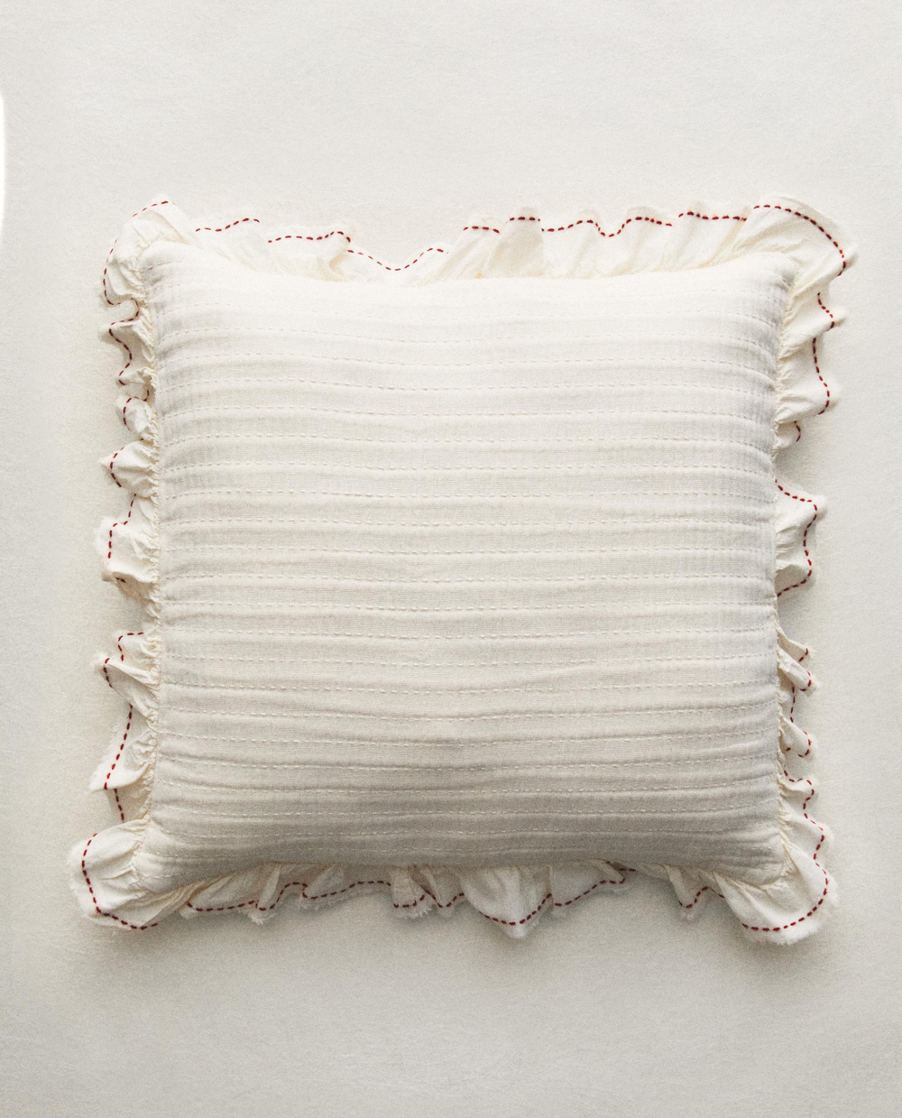 Zara Home наволочка декоративная из хлопка, оранжевый, 40x40 см