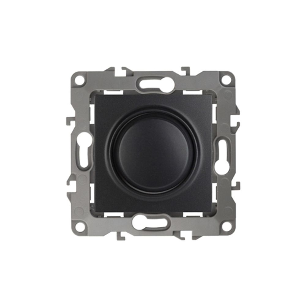 12-4101-05 ЭРА Светорегулятор поворотно-нажимной, 400ВА 230В, IP20, Эра12, антрацит | Эра 12 Антрацит