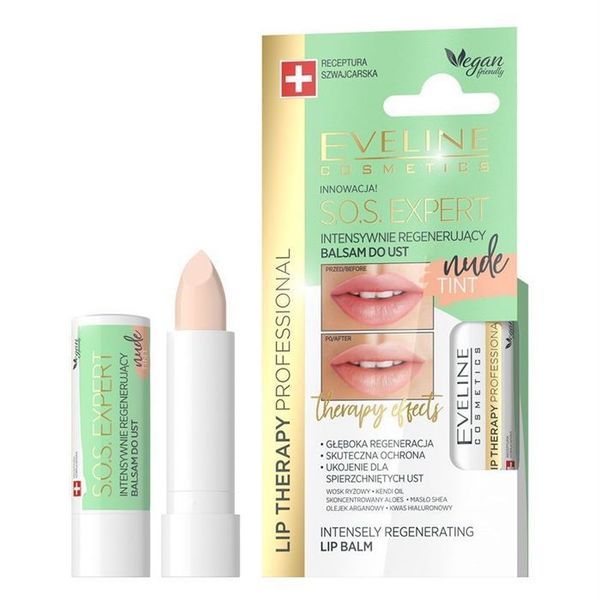 Бальзам для губ интенсивно регенерирующий Eveline Lip therapy professional Sos  Expert care Formula tint