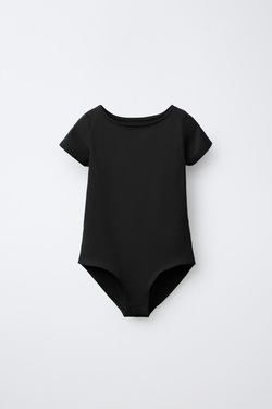 ZARA БОДИ ИЗ ПОЛИАМИДА, ЧЕРНЫЙ