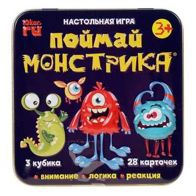 Настольная игра "Поймай монстрика" (Т-Ц)