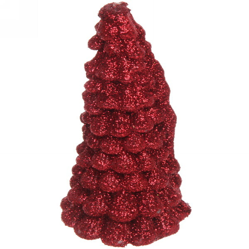 Свеча новогодняя «Сказочная ёлочка» 5,5х10 см, красный