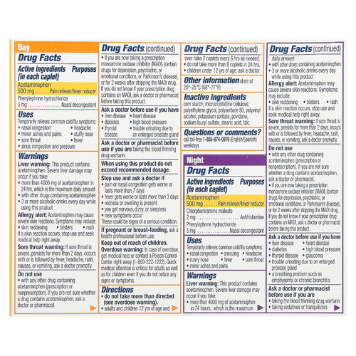 Contac, средство от простуды и гриппа, для дня и ночи, 28 капсул