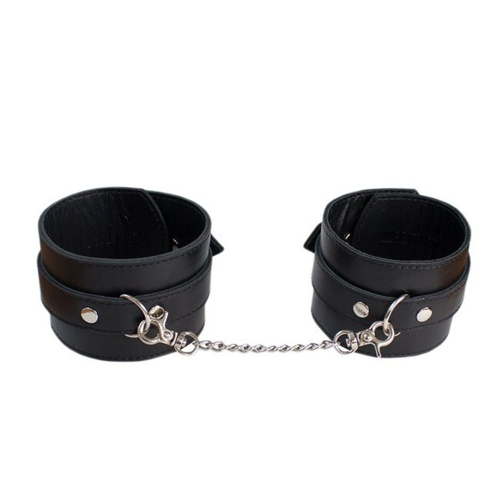 Оковы кожаные James Leg (Цвет: черный)