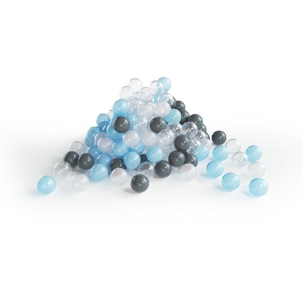 Набор шариков для сухого бассейна 150 шт (голубой/серый/жемчужный/прозрачный)
