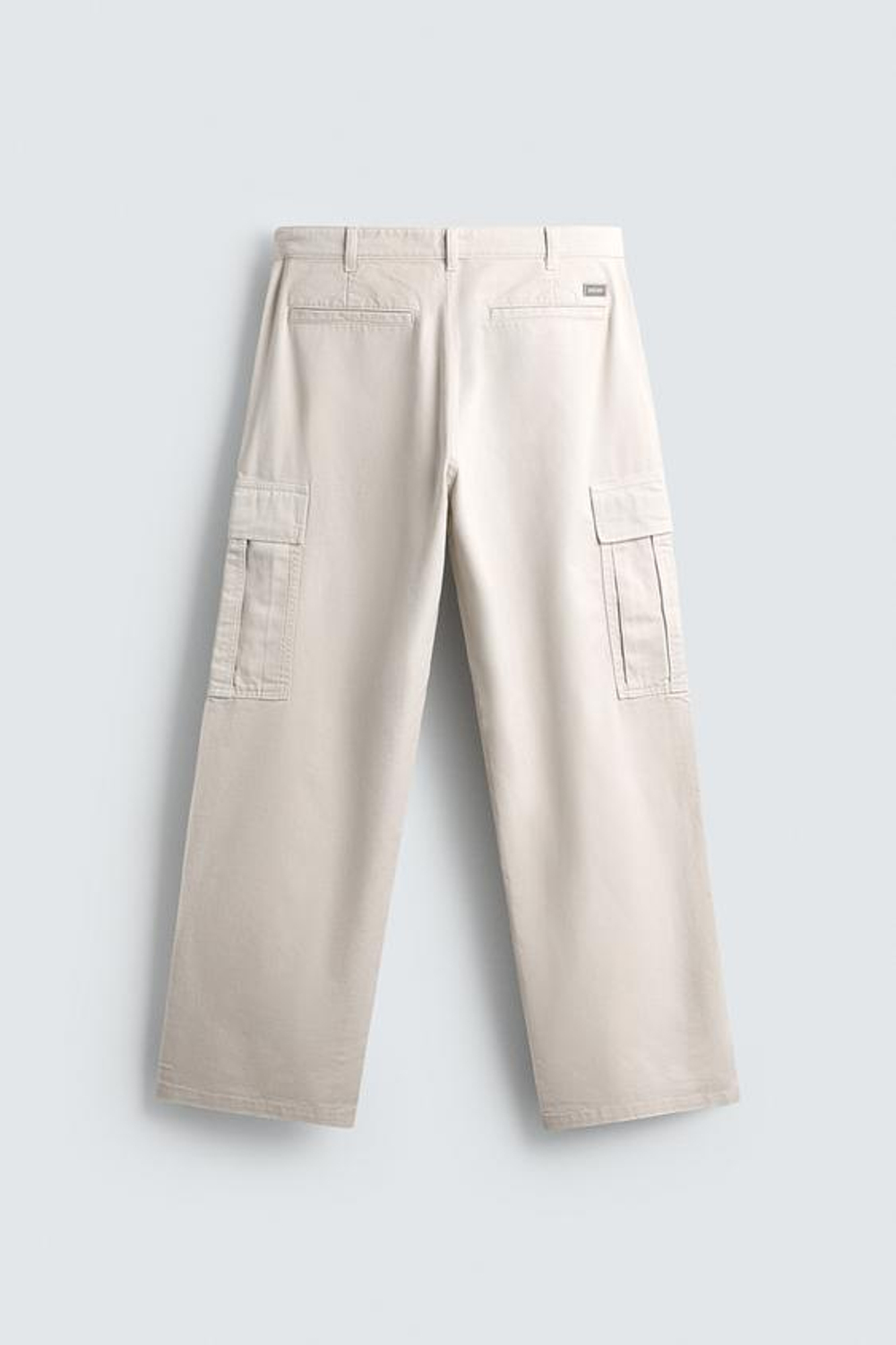 ZARA БРЮКИ-КАРГО STRAIGHT FIT, КАМЕННО-СЕРЫЙ