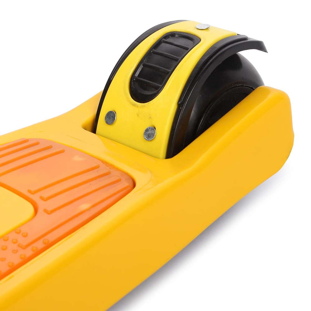 Самокат 3-х колесный, свет, звук, 03Б (желтый)