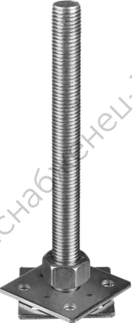 ЗУБР 80х80х250 мм х М24, анкерная регулировочная стойка, цинк (310266-80)