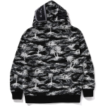 A Bathing Ape Palm Tree Camo Relaxed Fit Shark Full Zip Худи