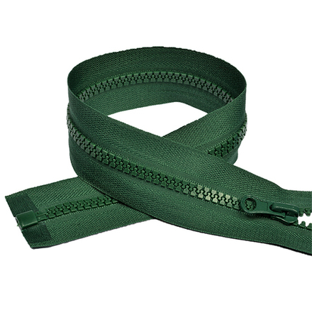 Молния трактор №5 1 замок, 80см, цв. зеленый 10 шт