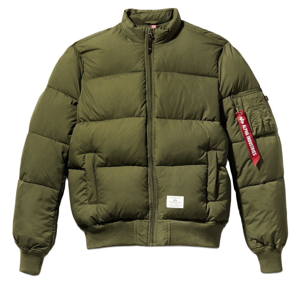 Бомбер Alpha Industries MA-1 Quilted Зелёный