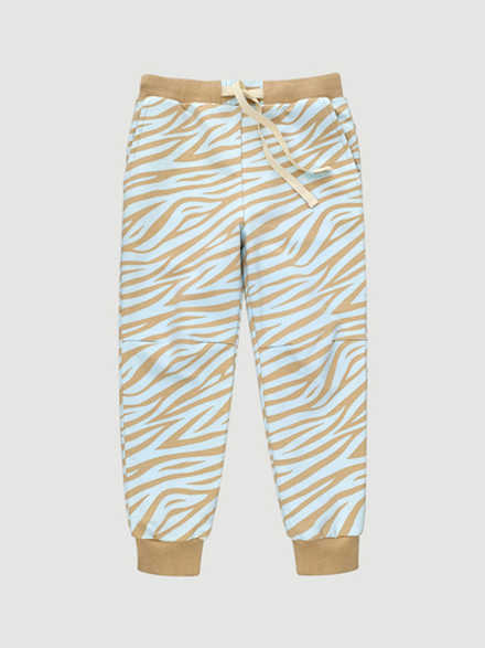 Джоггеры Mjölk Зебра голубая