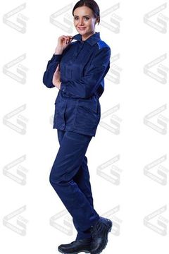 Костюм женский "Лада" брюки (синий/василек)