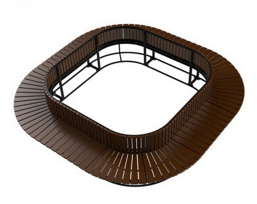 Скамейка-диван стальной Круглый