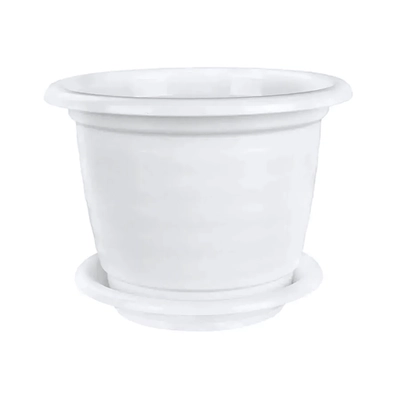 Горшок цветочный Виола 5л с поддоном белый