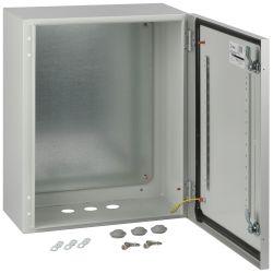 Корпус металлический ЭРА OPTIMA ЩМП-50.40.22 (500х400х220) IP54 У2 серый | Корпуса металлические с монтажной панелью