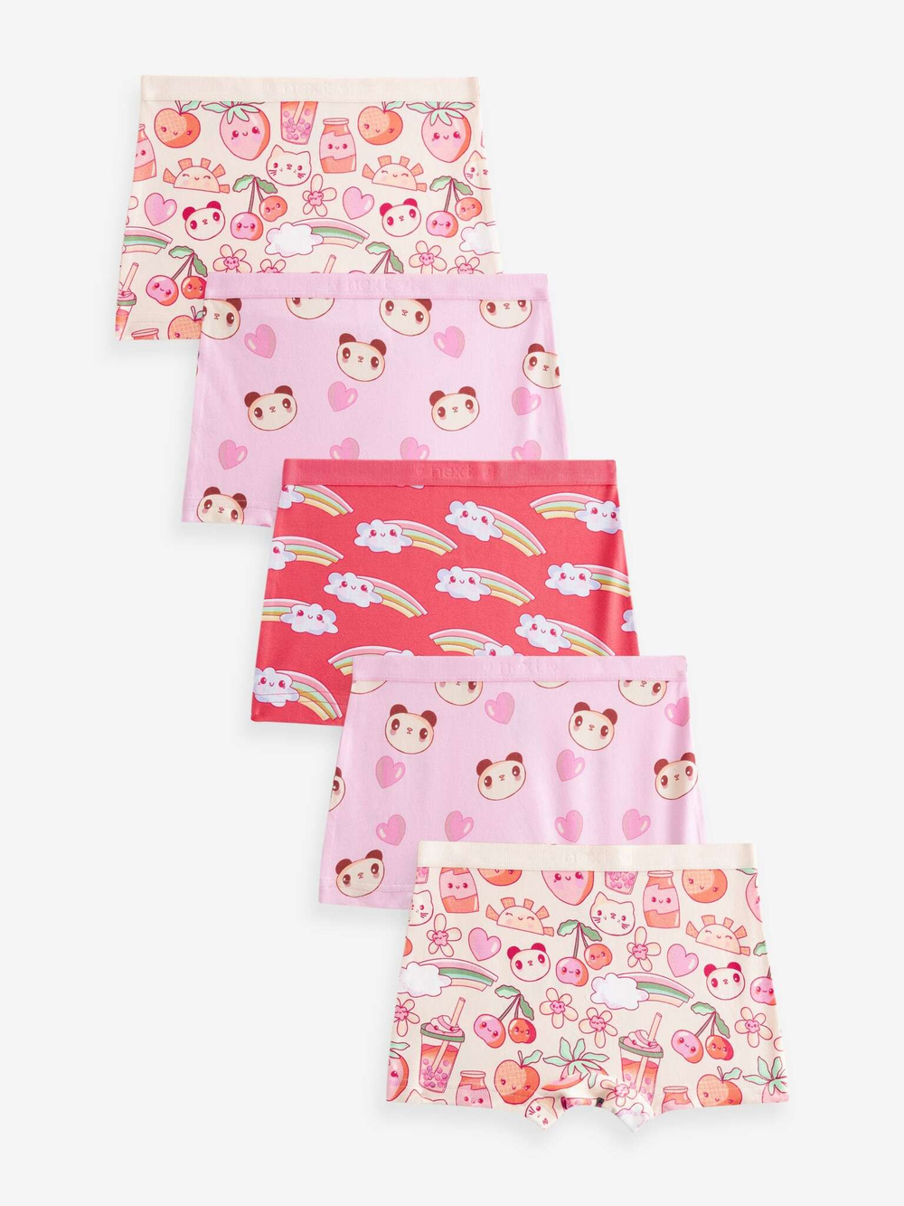 Трусы-шорты для девочки Next 412-311, 5 шт., Розовый